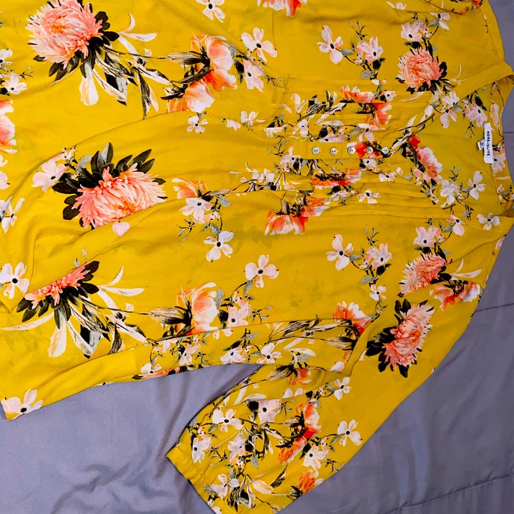 Rose + Olive blouse (2X)